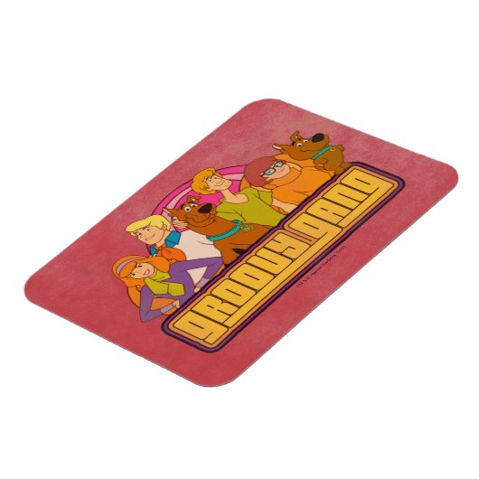 Scooby-Doo | "Groovy Gang" Retro Cartoon Magneet (Linkerzijde)