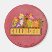 Scooby-Doo | "Groovy Gang" Retro Cartoon Magneet (Voorkant)