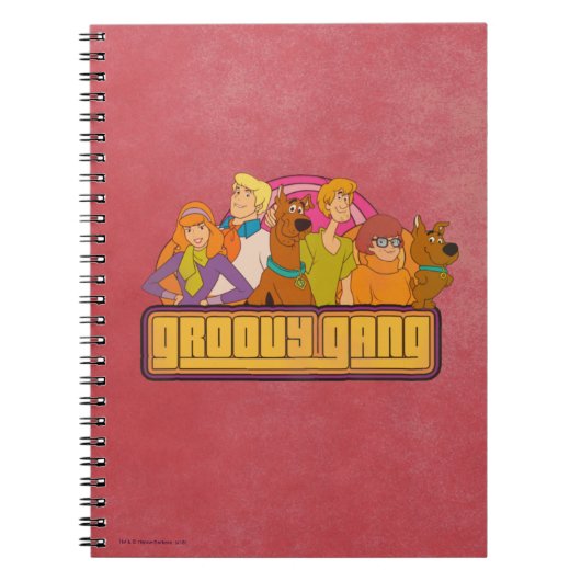Scooby-Doo | "Groovy Gang" Retro Cartoon Notitieboek (Voorkant)