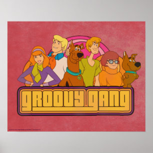 Scooby-Doo   "Groovy Gang" Retro Cartoon Poster