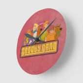 Scooby-Doo | "Groovy Gang" Retro Cartoon Ronde Klok (Hoek)