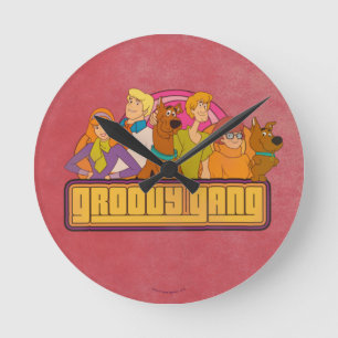 Scooby-Doo   "Groovy Gang" Retro Cartoon Ronde Klok