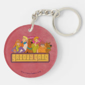 Scooby-Doo | "Groovy Gang" Retro Cartoon Sleutelhanger (Achterkant)