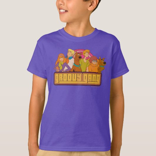 Scooby-Doo | "Groovy Gang" Retro Cartoon T-shirt (Voorkant)