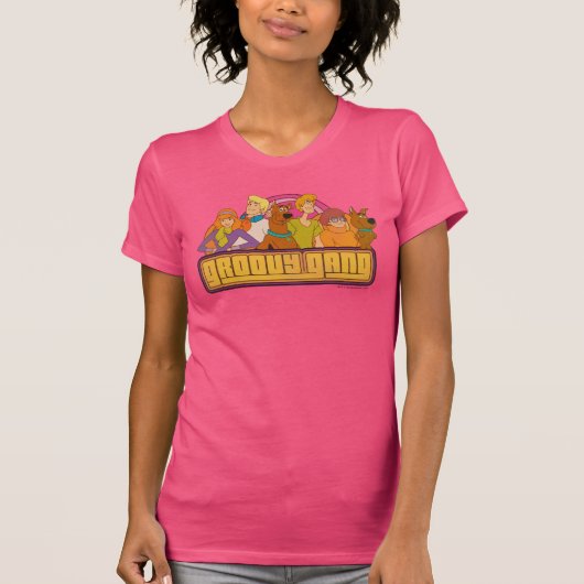 Scooby-Doo | "Groovy Gang" Retro Cartoon T-shirt (Voorkant)