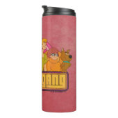 Scooby-Doo | "Groovy Gang" Retro Cartoon Thermosbeker (Geroteerd rechts)