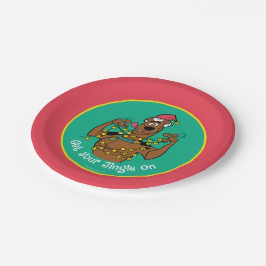 Scooby-Doo "Haal je tandje aan" Papieren Bordje (Gekanteld)