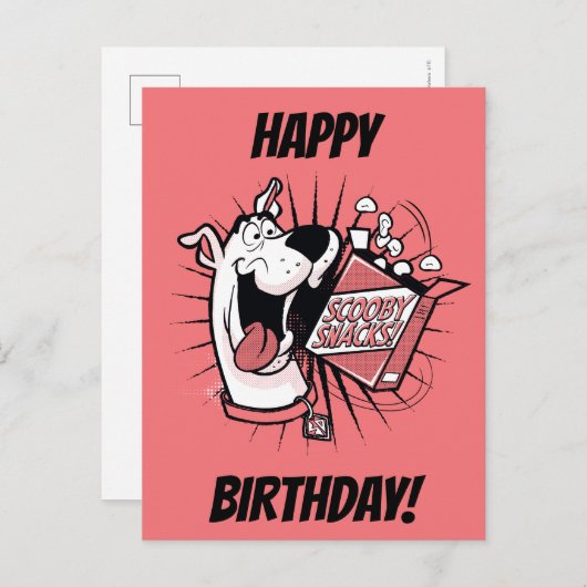 Scooby-Doo Halftone Scooby Snacks Briefkaart (Voorkant / Achterkant)