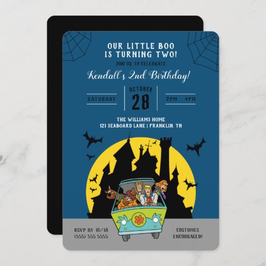 Scooby-Doo | Halloween 2e verjaardag Kaart (Voorkant / Achterkant)