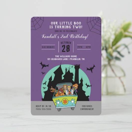 Scooby-Doo | Halloween 2e verjaardag Kaart (Staand voorkant)