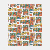 Scooby-Doo Halloween foto's patroon Fleece Deken (Voorkant)