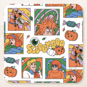 Scooby-Doo Halloween-foto's patroon Kartonnen Onderzetters