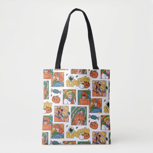 Scooby-Doo Halloween-foto's patroon Tote Bag (Voorkant)