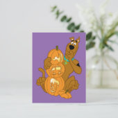 Scooby-Doo | Halloween Jack-O-Lantern Briefkaart (Staand voorkant)