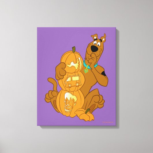 Scooby-Doo | Halloween Jack-O-Lantern Canvas Afdruk (Voorkant)