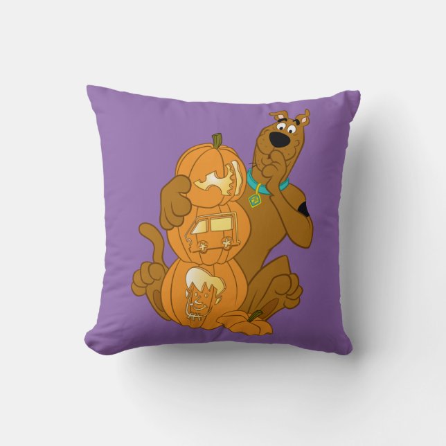 Scooby-Doo | Halloween Jack-O-Lantern Kussen (Voorkant)