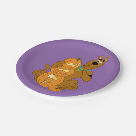 Scooby-Doo | Halloween Jack-O-Lantern Papieren Bordje (Gekanteld)