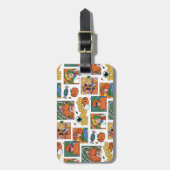 Scooby-Doo Halloween Photos Pattern Bagagelabel (Voorkant verticaal)