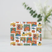 Scooby-Doo Halloween Photos Pattern Briefkaart (Staand voorkant)