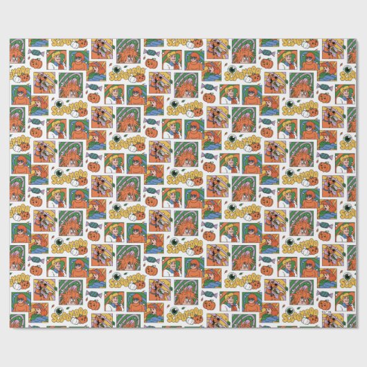 Scooby-Doo Halloween Photos Pattern Cadeaupapier (Vlak)