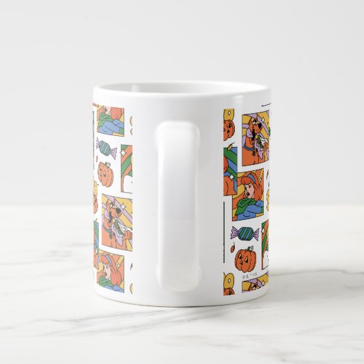 Scooby-Doo Halloween Photos Pattern Grote Koffiekop (Achterkant)