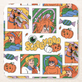 Scooby-Doo Halloween Photos Pattern Kartonnen Onderzetters (Voorkant)