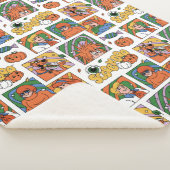 Scooby-Doo Halloween Photos Pattern Sherpa Deken (3/4)