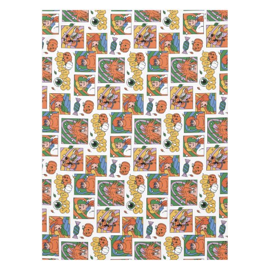 Scooby-Doo Halloween Photos Pattern Tafelkleed (Voorkant)