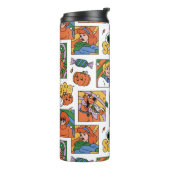 Scooby-Doo Halloween Photos Pattern Thermosbeker (Gedraaid links)
