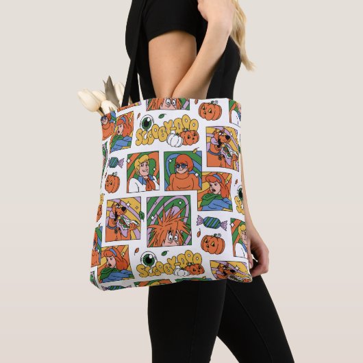 Scooby-Doo Halloween Photos Pattern Tote Bag (Dichtbij)
