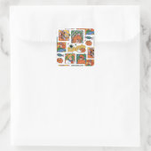 Scooby-Doo Halloween Photos Pattern Vierkante Sticker (Tas)