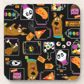 Scooby-Doo | Halloween Scooby-Doo Pattern Bier Onderzetter (Voorkant)