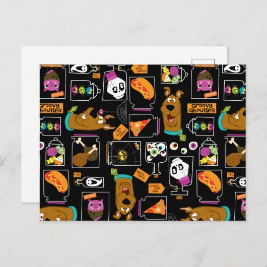 Scooby-Doo | Halloween Scooby-Doo Pattern Briefkaart (Voorkant / Achterkant)