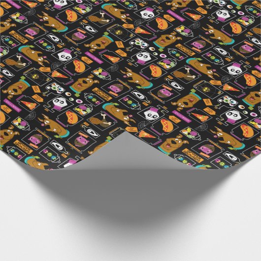 Scooby-Doo | Halloween Scooby-Doo Pattern Cadeaupapier (Hoek)