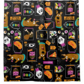 Scooby-Doo | Halloween Scooby-Doo Pattern Douchegordijn (Voorkant)