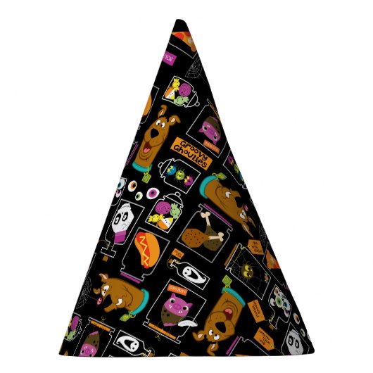 Scooby-Doo | Halloween Scooby-Doo Pattern Feesthoedjes (Rechts)