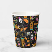 Scooby-Doo | Halloween Scooby-Doo Pattern Papieren Bekers (Links)