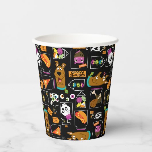 Scooby-Doo | Halloween Scooby-Doo Pattern Papieren Bekers (Voorkant)