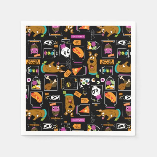 Scooby-Doo | Halloween Scooby-Doo Pattern Servet (Voorkant)