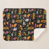 Scooby-Doo | Halloween Scooby-Doo Pattern Sherpa Deken (Voorkant (horizontaal))