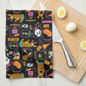 Scooby-Doo | Halloween Scooby-Doo Pattern Theedoek (Quarter Fold)