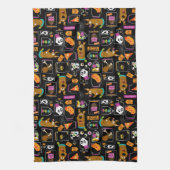 Scooby-Doo | Halloween Scooby-Doo Pattern Theedoek (Verticaal)