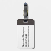 Scooby-Doo Halloween Snack Logo Bagagelabel (Achterkant verticaal)