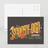 Scooby-Doo Halloween Snack Logo Briefkaart (Voorkant / Achterkant)