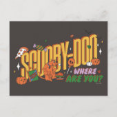 Scooby-Doo Halloween Snack Logo Briefkaart (Voorkant)