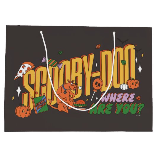 Scooby-Doo Halloween Snack Logo Groot Cadeauzakje (Achterkant)