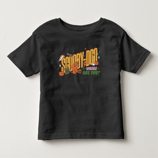 Scooby-Doo Halloween Snack Logo Kinder Shirts (Voorkant)