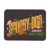 Scooby-Doo Halloween Snack Logo Magneet (Horizontaal)