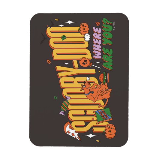Scooby-Doo Halloween Snack Logo Magneet (Verticaal)