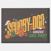 Scooby-Doo Halloween Snack Logo Magneet (Voorkant)